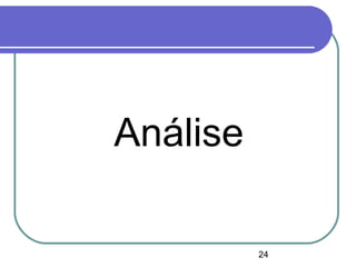 24
Análise
 