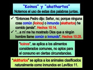 Romanos 14. días y comidas