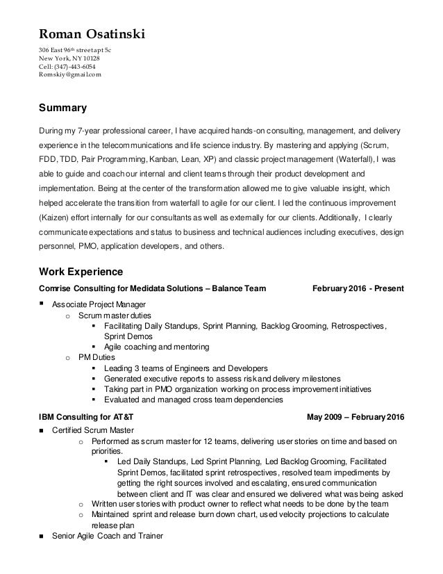 roman osatinski resume