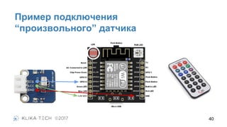 40
Пример подключения
“произвольного” датчика
 