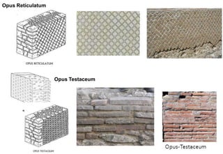 Opus Reticulatum
Opus Testaceum
 