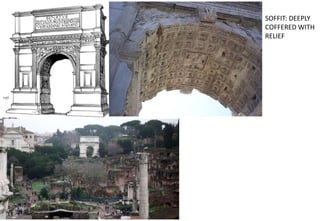 SOFFIT: DEEPLY
COFFERED WITH
RELIEF
 