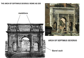 THE ARCH OF SEPTIMIUS SEVERUS: ROME AD 203
 