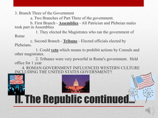 Republic Notes Roman Republic Notes 2015 | PPTX
