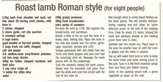 Roman roast lamb