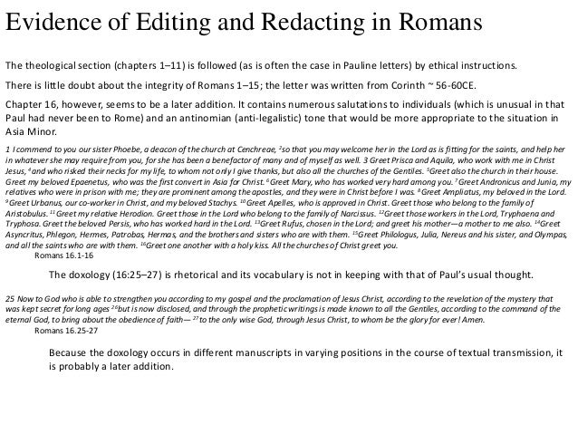 Paul's Letter to the Romans