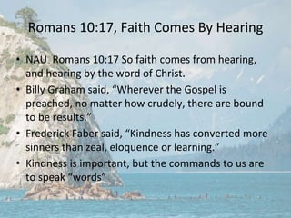 Romans 10, The Word (Gospel) Is Near To All, Offered To All. Whosoeve…