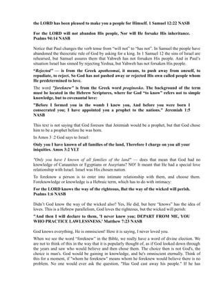 Romans 11 1 To 4 Manusacript Notes 01 05 14