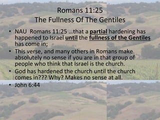 Romans Chapter 11, Replacement Theology, The Olive Tree, John Piper, …