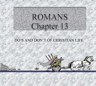 DO’S AND DON’T OF CHRISTIAN LIFE
Produced by Bill Fritz for Adult Sunday School12/11/2019 1
 