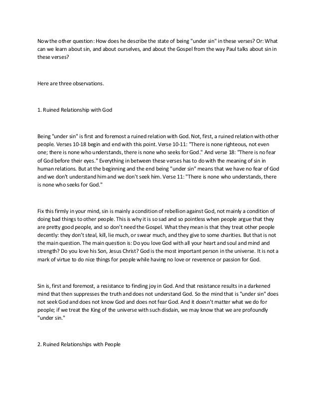 bible study notes on romans