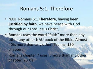 The word therefore in romans