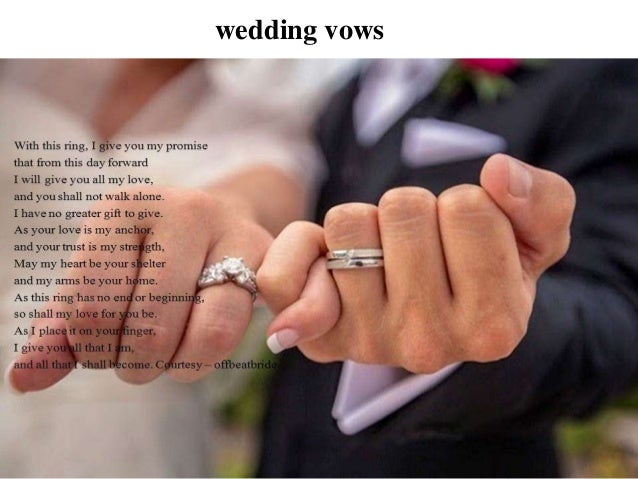 Romantic Wedding Vows For Her