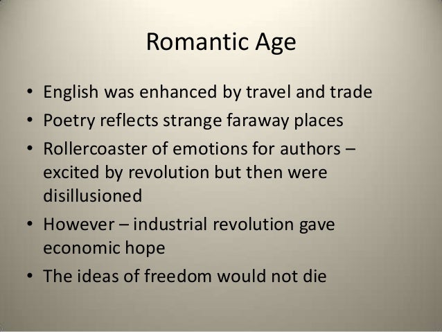 The romantic age (1798 to 1824) image