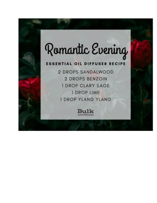 Romantic evening diffuser recipe