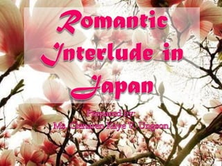 Romantic Interlude in Japan (Jose Rizal)