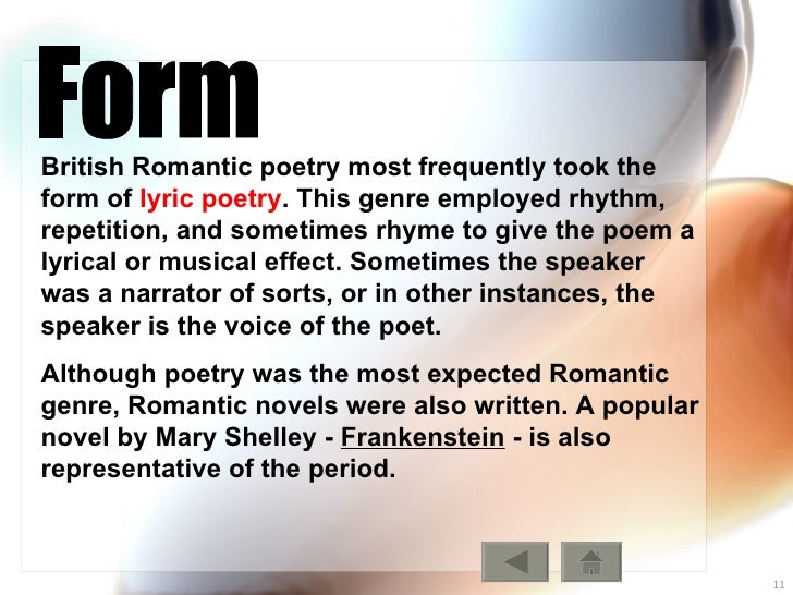 The Elements Of Poetry For Romantics