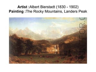 Artist :Albert Bierstadt (1830 - 1902)
Painting :The Rocky Mountains, Landers Peak
 