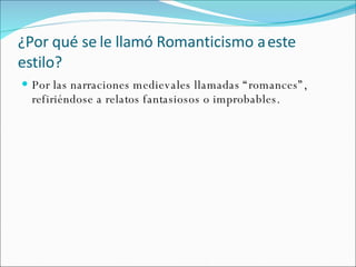 Romanticismo Slide 6