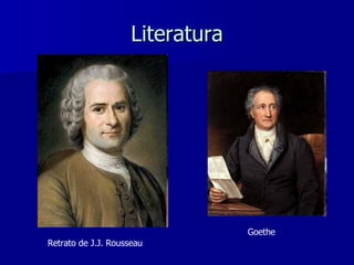Literatura Retrato de J.J. Rousseau Goethe 