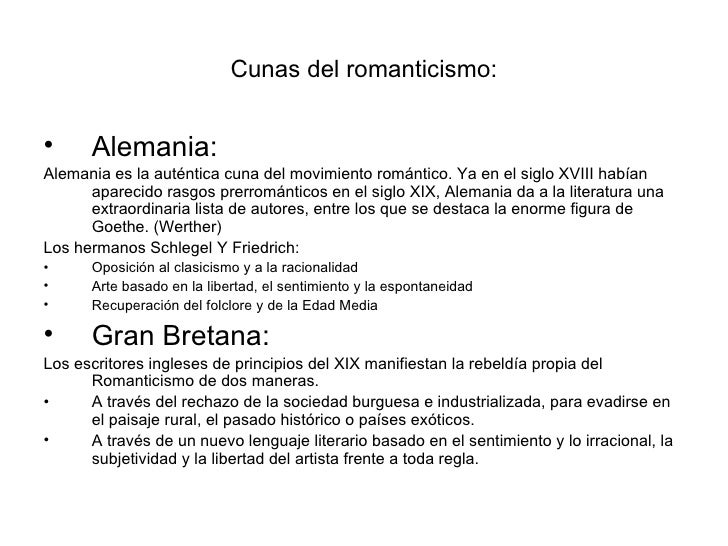 Romanticismo Europeo Slide 3