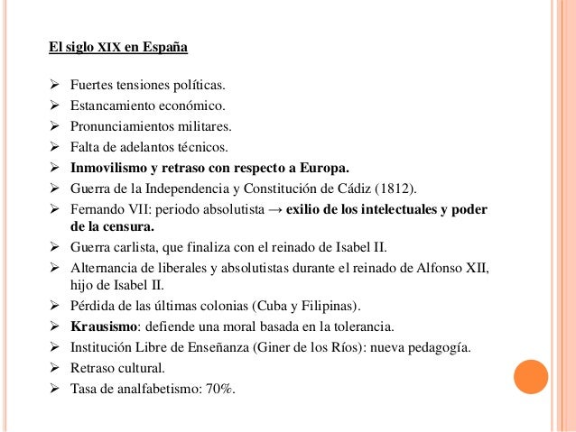 Romanticismo, realismo y naturalismo