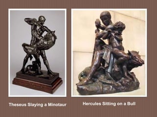 Hercules Sitting on a BullTheseus Slaying a Minotaur
 