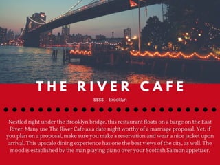 The Best Romantic NYC Restaurants