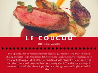The Best Romantic NYC Restaurants