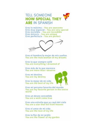 Spanish Phrases About Life Romantic Spanish Phrases