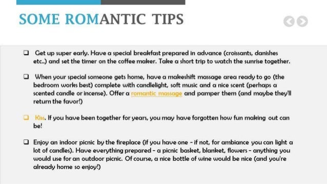 Romantic Things To Do