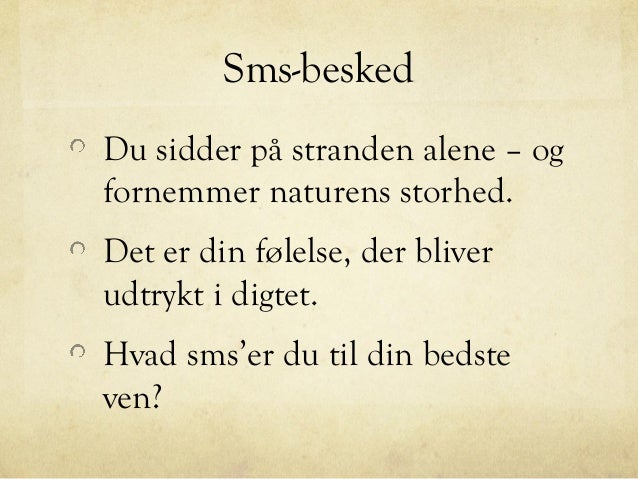Romantiske digte til online dating