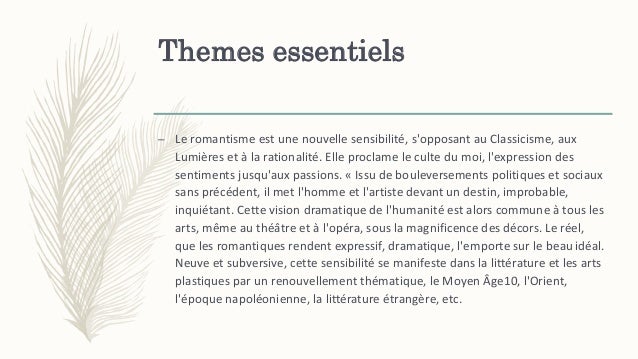 Dissertation franais sur le romantisme
