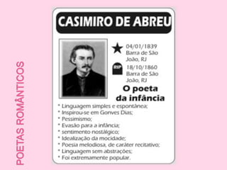 POETAS ROMÂNTICOS