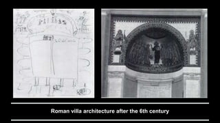Roman villa architecture after the 6th century
 