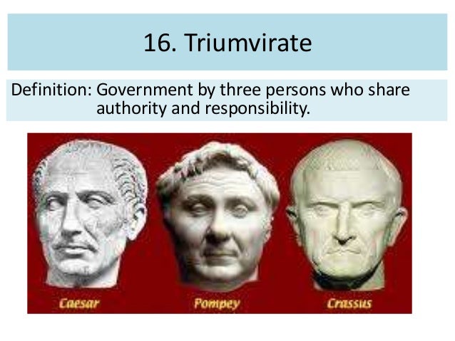 Goals Of The First Triumvirate