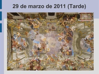 28 de marzo de 2011 (Tarde) Columna de Trajano, foros imperiales, el Vitoriano, Fontana de Trevi,... Sobre las 21 horas, vuelta para cenar. 