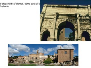 LAS TERMAS DE CARACALLA Un muro porticado (1) rodeaba las Termas de Caracalla, que constaban de diversas instalaciones: vestuarios (2), sala de calor seco (laconicum) (3), sala de agua muy caliente (caldarium) (4), sala de agua templada (tepidarium) (5), sala de agua fría (frigidarium) (6), piscina (natatio) (7), gimnasio (palestra) (8). 