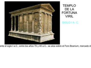 ESTRUCTURA  DEL COLISEO En el Coliseo tenían lugar luchas de gladiadores y espectáculos públicos. Se construyó justo al Este del Foro Romano, y las obras empezaron entre el  70 d.C. y el 72 d.C, bajo mandato del emperador Vespasiano . El anfiteatro, que era el más grande jamás construido en el Imperio Romano,  se completó en el 80 dC por Tito ,  y fue modificado durante el reinado de Domiciano . 