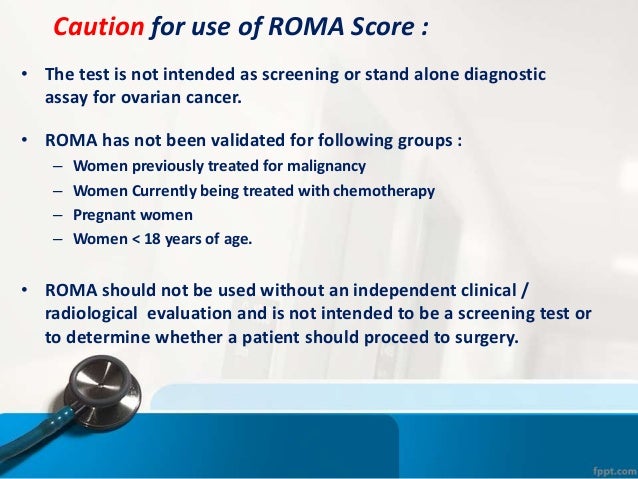 Roma Risk Of Ovarian Malignancy Algorithm