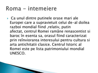Roma proiect | PPTX
