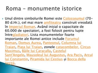 Roma proiect | PPTX