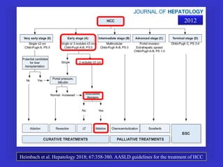 2012
Heimbach et al. Hepatology 2018; 67:358-380. AASLD guidelines for the treatment of HCC
 