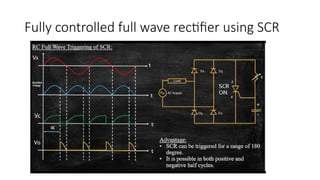 controlled rectifiers using Silicon controlled rectifiers | PPTX