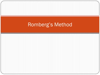 Romberg’s Method
 