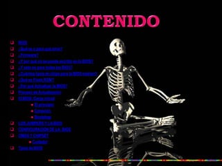    BIOS
   ¿Qué es y para qué sirve?
   ¿Firmware?
   ¿Y por qué no se puede escribir en la BIOS?
   ¿Y esto es para todas las BIOS?
   ¿Cuántos tipos de chips para la BIOS existen?
   ¿Qué es Flash ROM?
   ¿Por qué Actualizar la BIOS?
   Proceso de Actualización
   El BIOS: Carga inicial
           ♠ El principio
           ♠ Conexión
           ♠ Bootstrap
   LOS JUMPERS Y LA BIOS
   CONFIGURACION DE LA BIOS
   CMOS Y CHIPSET
          ♠ Cuidado!
   Tipos de BIOS
 