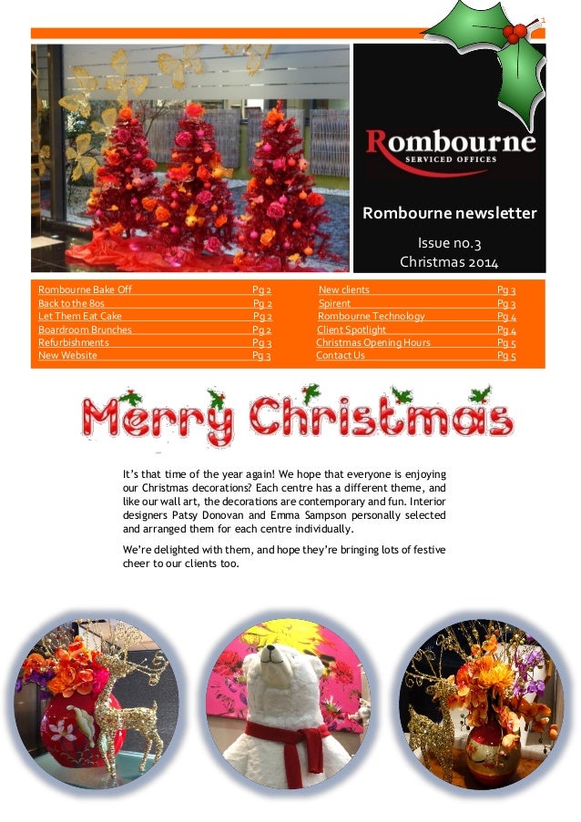 rombourne christmas newsletter christmas newsletter
