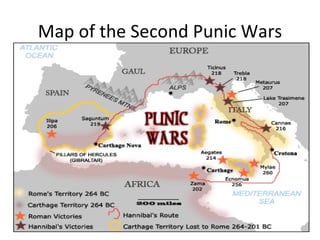 Map of the Second Punic Wars 