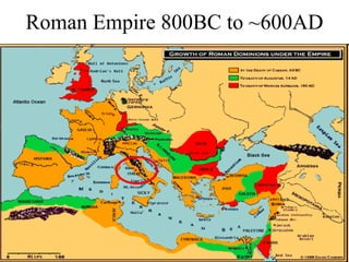 Roman Empire 800BC to ~600AD 