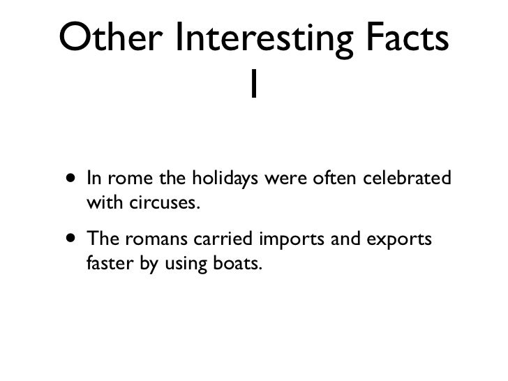 Fun Facts About Romans For Kids Fun Facts About Romans For Kids